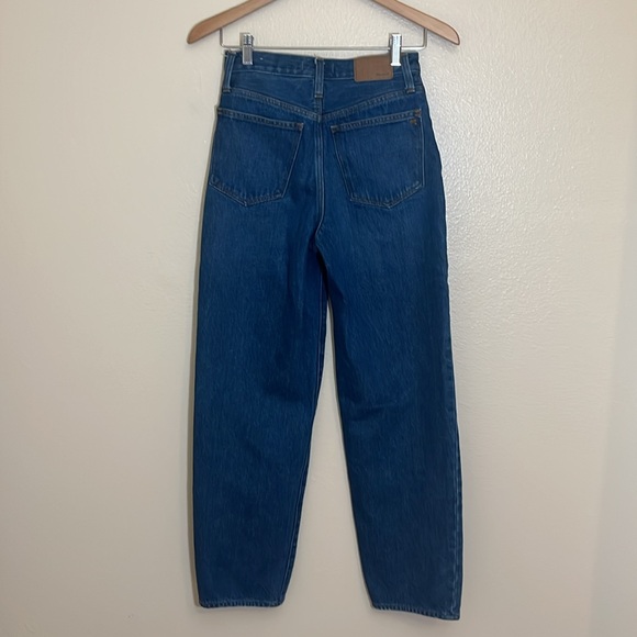Madewell Baggy Straight Blue Jeans - Picture 5 of 12